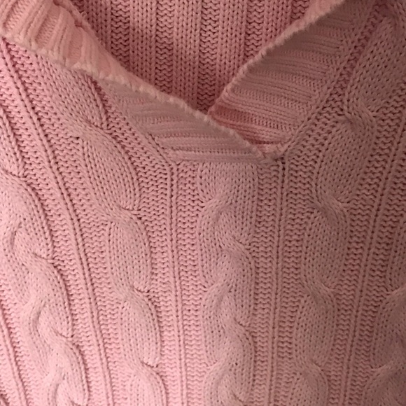 🌸3/$20 Liz&co. Pink Sweater with Pockets - Picture 4 of 5